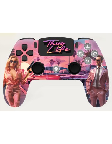 Manette Sans Fil PS4 - Prise Jack Thug Life