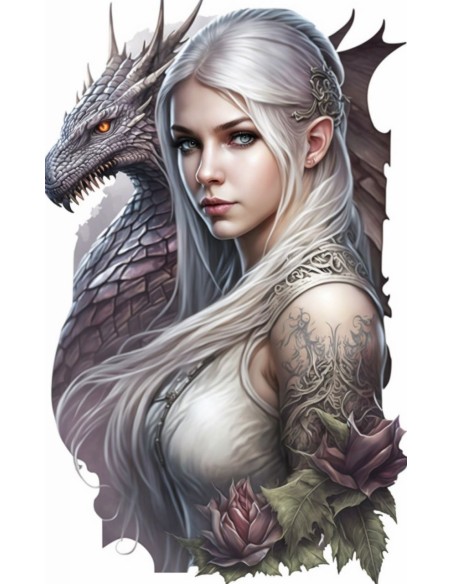 Plaque décorative en relief Féeries et légendes