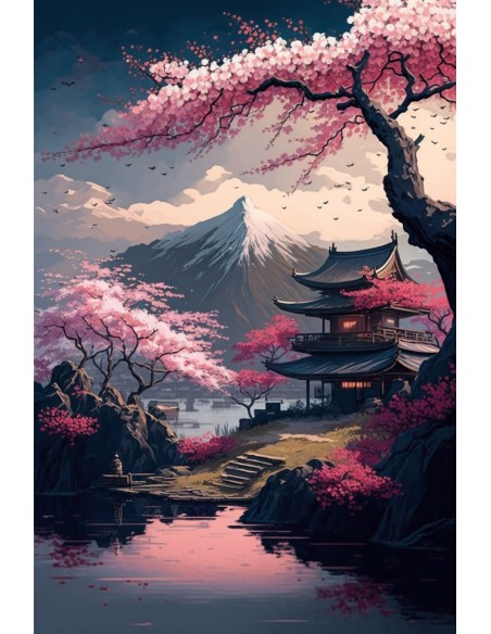 Plaque décorative Japonais 20X30 cm