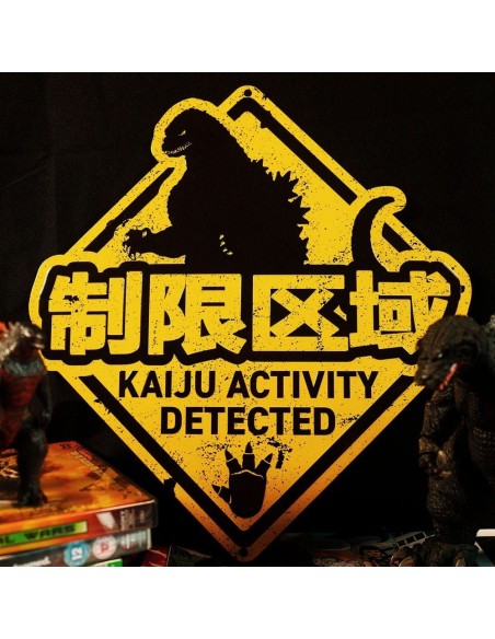 Godzilla panneau métal Kaiju Plaques métal Godzilla