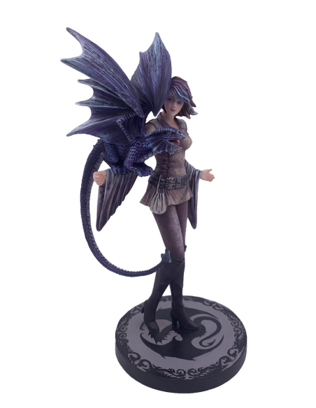 Statue Femme et Dragon 26 cm Anne Stokes