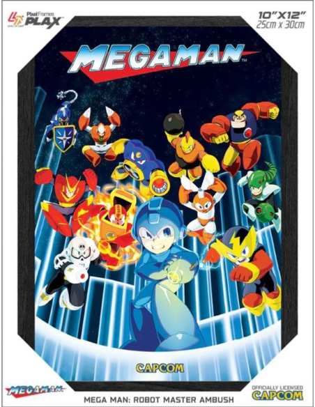 Pixel Frames Plax Mega Man Robot Master Ambush - Lenticular Frame