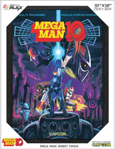 Pixel Frames Plax Mega Man 10 Robot Crisis - Lenticular Frame