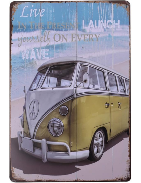 Plaque décorative 20 X 30 cm Véhicule Van