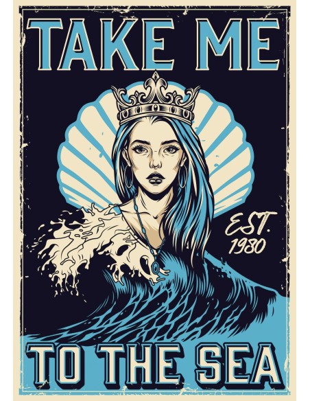 Plaque décorative SEA 20X30 Cm