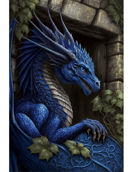 Plaque décorative relief Féeries et légendes 40,5 X 28 cm