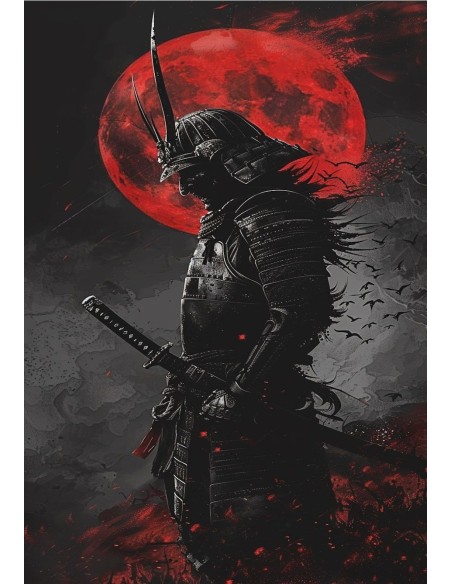 Plaque décorative Samurai 20X30 cm