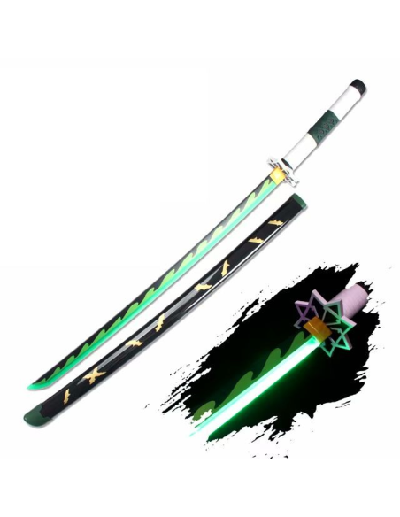 Katana LED DEMON SLAYER matière bois et plastique