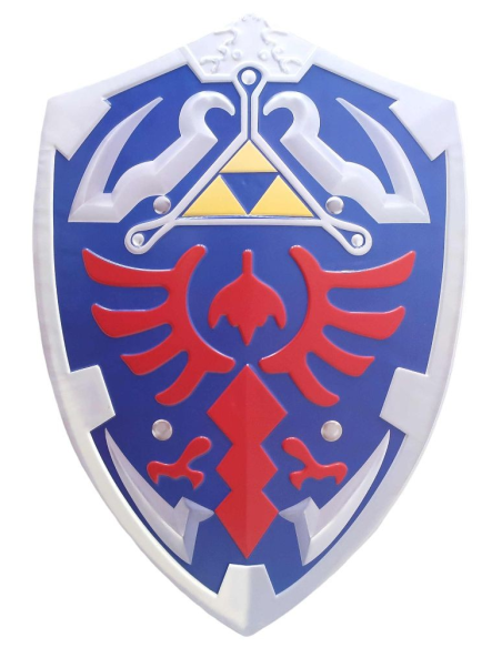 Plaque relief Bouclier Zelda 38 X 53 cm