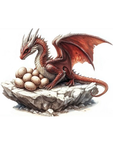 Plaque metal relief 40 X 36 cm Dragon
