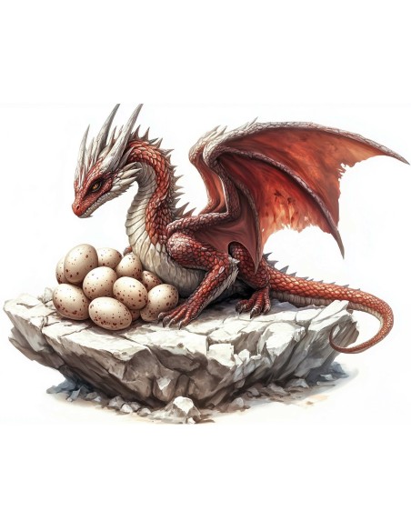 Plaque metal relief 40 X 36 cm Dragon