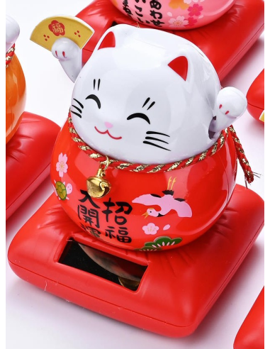 Maneki Neko solaire 99811 N1 L X H 10 cm