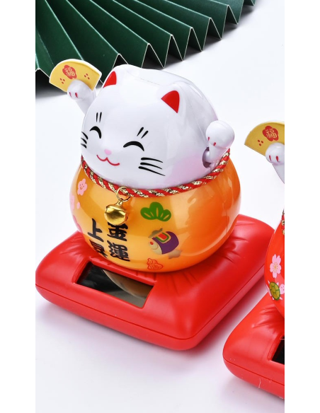 Maneki Neko solaire 99811 N3 L X H 10 cm