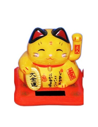 Maneki Neko solaire NT017 N1 8,8 cm