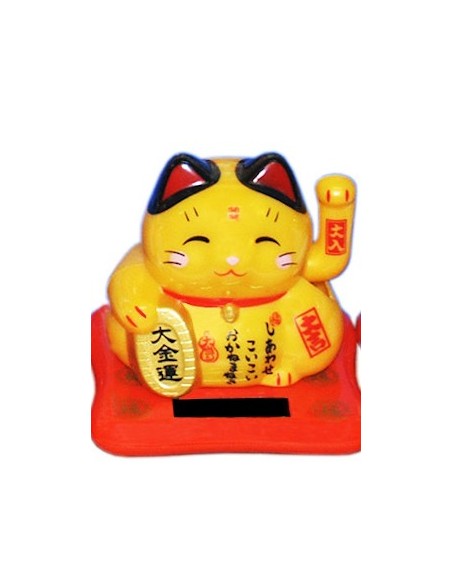 Maneki Neko solaire NT017 N1 8,8 cm