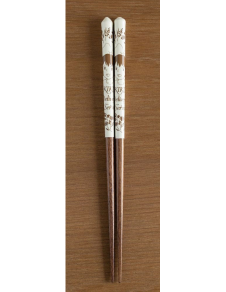 Studio Ghibli Baguettes laquées Kiki la petite sorcière jaune 21 cm