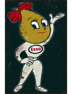 plaque Esso femme 30 X 20 cm