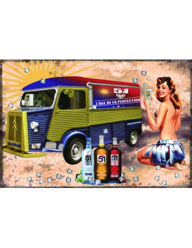 plaque métal pastis 51 30 x 20 cm