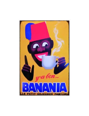 plaque métal Banania 30 x 20 cm