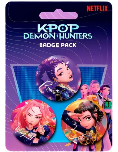 KPop Demon Hunters pack 3 badges