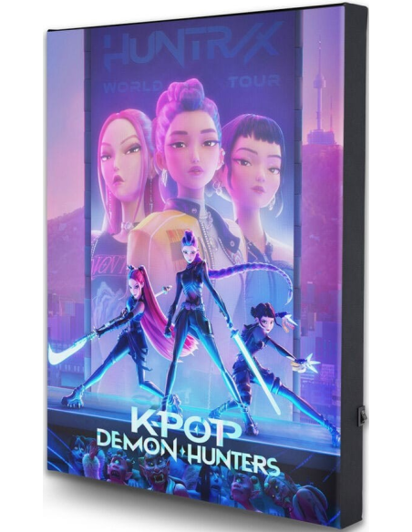 KPop Demon Hunters poster toile avec éclairage