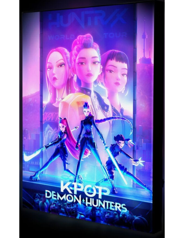 KPop Demon Hunters poster toile avec éclairage