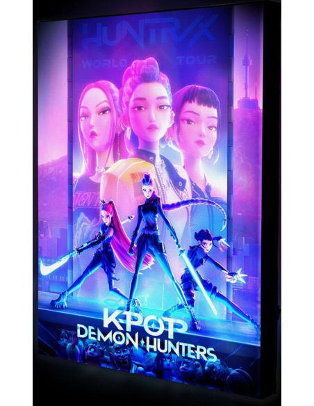 KPop Demon Hunters poster toile avec éclairage