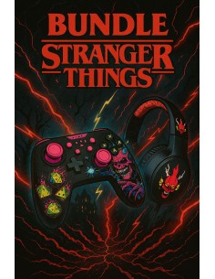 Bundle Gaming Stranger Things Manette Switch 1 et 2 + casque