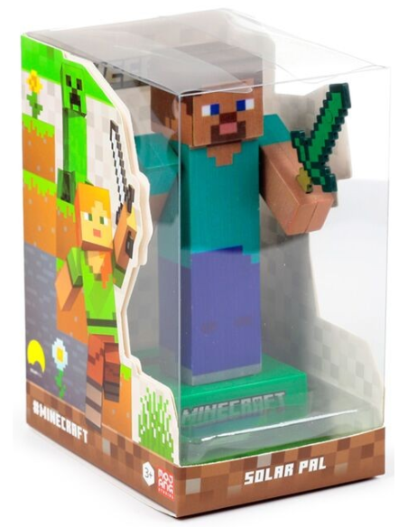 Figurine Solaire - Minecraft Steve