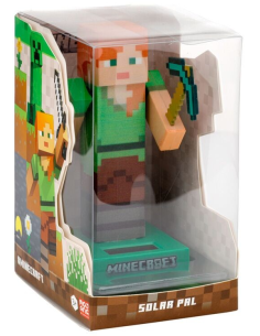 Figurine Solaire - Minecraft Alex