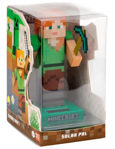 Figurine Solaire - Minecraft Alex