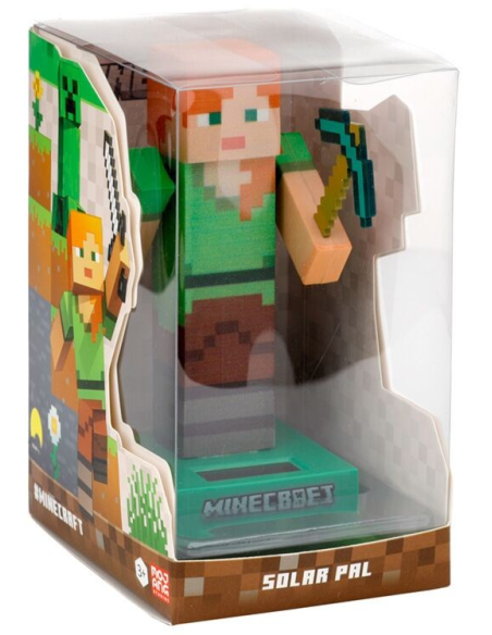 Figurine Solaire - Minecraft Alex