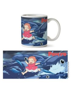 Ponyo sur la falaise mug Waves