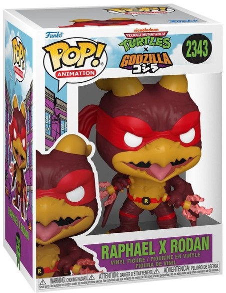 Godzilla x Turtles POP! Animation Vinyl figurine Raphael X Rodan 9 cm