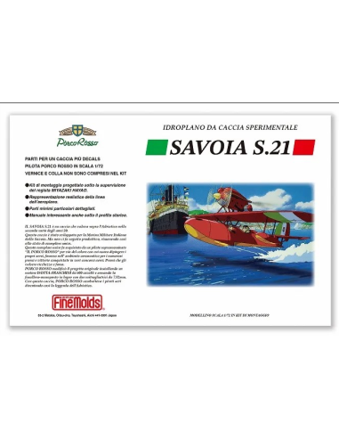 Porco Rosso Maquette avec figurine 1/72 Savoia...