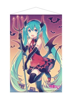 Miku Hatsune Défilement mural 2 - Le Diable d’Halloween