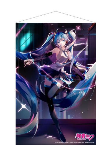 Miku Hatsune Défilement mural 1 - Miku dansante