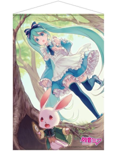 Miku Hatsune Parchemin mural 4 - Pays des Merveilles