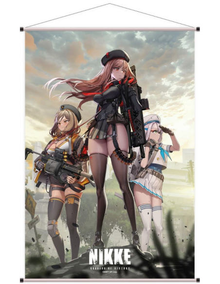 Déesse de la victoire : Nikke - Rapi, Anis, Neon - Wallscroll - 60x90cm