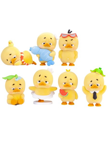 1983 Upset Duck Stop The Spiral Duck Series environ 6cm, Matière PVC floqué , Blind Box individuelle