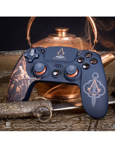 Assassin's Creed Mirage - Manette Sans Fil PS4 - Prise Jack - Boutons Lumineux - Silhouette