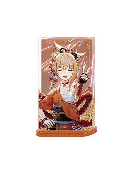Genshin Impact - Ornement en acrylique avec effet paillettes / sable mouvant - Yoimiya - 110x65mm