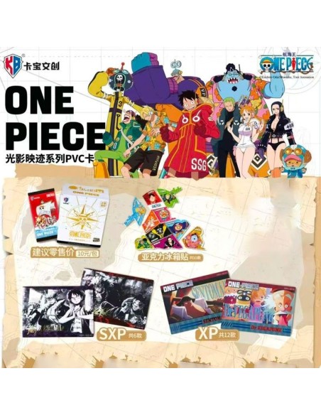 ONE PIECE - KB CARD - TCG LIGHT AND SHADOW TRACES SERIES PVC COLLECTIBLE CARDS - DISPLAY x 15