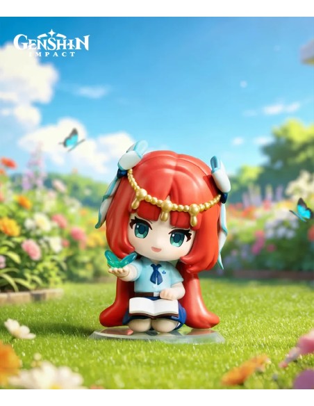 Figurines Chibi de la série Light and Shadow Poetry de Genshin Impact Academy Display 12 figurines