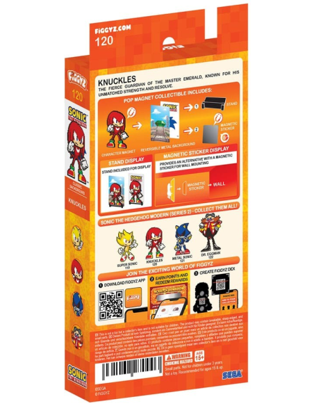 Sonic the Hedgehog (Modern) magnet à collectionner FiGGYZ Knuckles 11 cm
