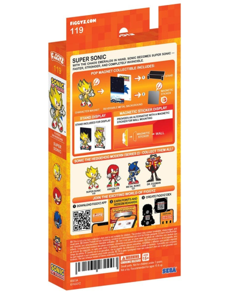 Sonic the Hedgehog (Modern) magnet à collectionner FiGGYZ Super Sonic 11 cm