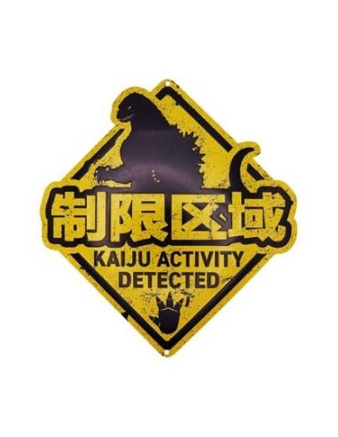 Godzilla panneau métal Kaiju