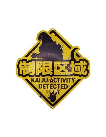 Godzilla panneau métal Kaiju