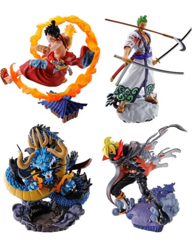 One Piece Petitrama set figurines PVC Logbox Re Birth Wano Kuni Vol.1 9 cm