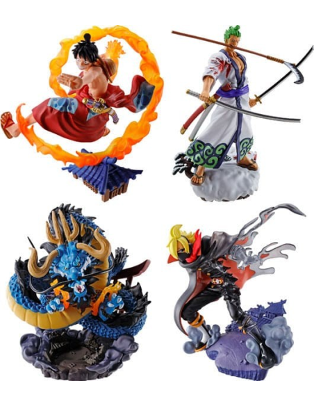 One Piece Petitrama set figurines PVC Logbox Re Birth Wano Kuni Vol.1 9 cm